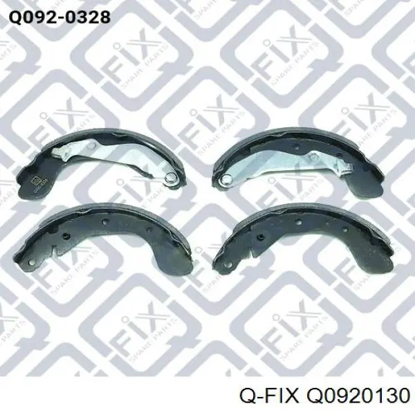Q0920130 Q-fix Колодки гальмівні задні, барабанні