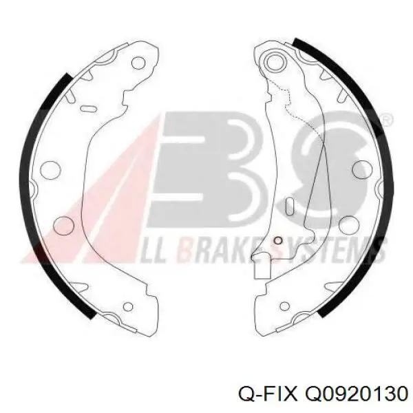 Колодки гальмові задні, барабанні Q-fix Q0920130 ціна, від 19.39 USD