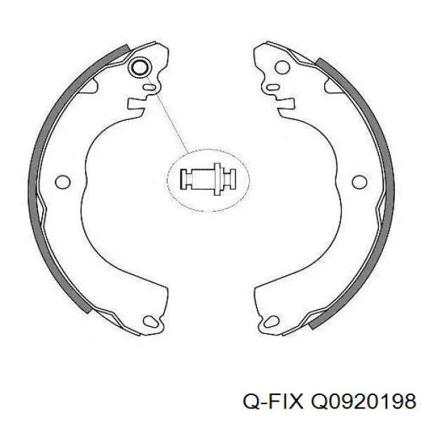Колодки гальмові задні, барабанні Q-fix Q0920198 ціна, від 23.62 USD