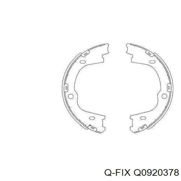 Q0920378 Q-fix Гальмівні колодки ручника