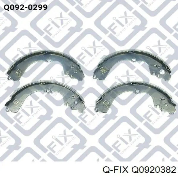 Колодки ручника Q0920382 Q-fix