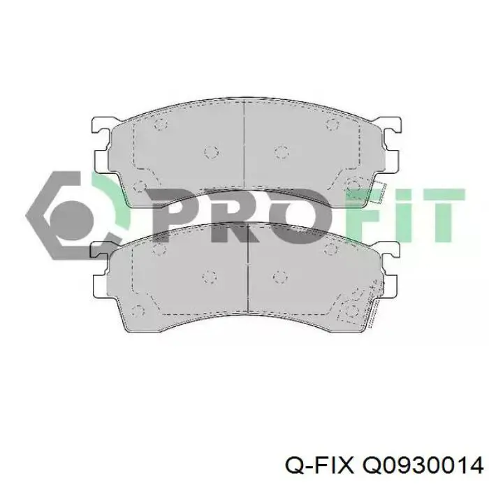 Купити Q0930014 Q-fix Колодки гальмівні передні, дискові