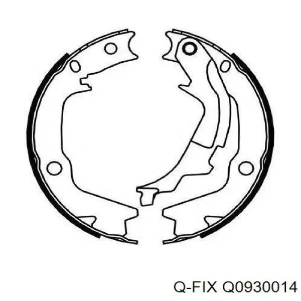 Гальмівні колодки Q-fix Q0930014 ціна, від 14.19 USD