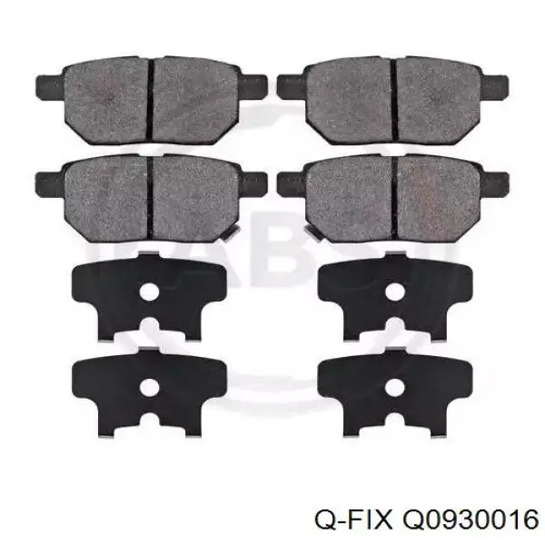 Задні дискові колодки Q-fix Q0930016