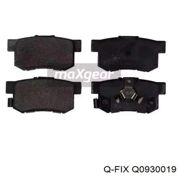 Задні гальмівні колодки Q0930019 Q-fix