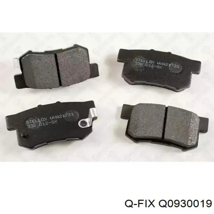 Q0930019 Q-fix Колодки гальмівні задні, дискові