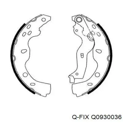Тормозні колодки Q-fix Q0930036