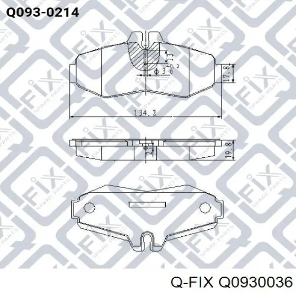 Гальмівні колодки Q-fix Q0930036 ціна, від 15.41 USD