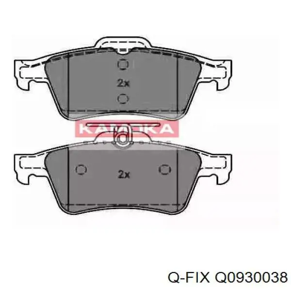 Купити Q0930038 Q-fix Задні колодки
