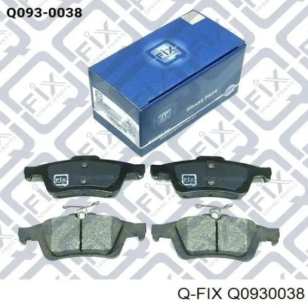 Задні гальмівні колодки Q0930038 Q-fix