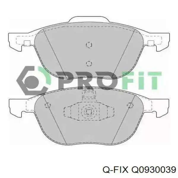 Q0930039 Q-fix Передні гальмівні колодки