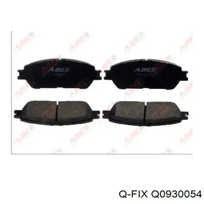 Передні тормозні колодки Q0930054 Q-fix