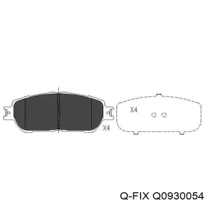 Гальмівні колодки Q-fix Q0930054 ціна, від 702.98 UAH