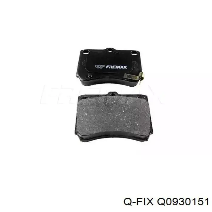 Задні гальмівні колодки Q-fix Q0930151 ціна, від 14.68 USD