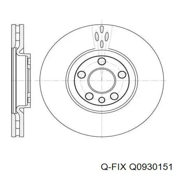Купити Q0930151 Q-fix Задні колодки