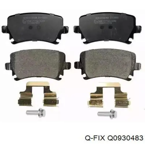 Q0930483 Q-fix Колодки гальмівні задні, дискові