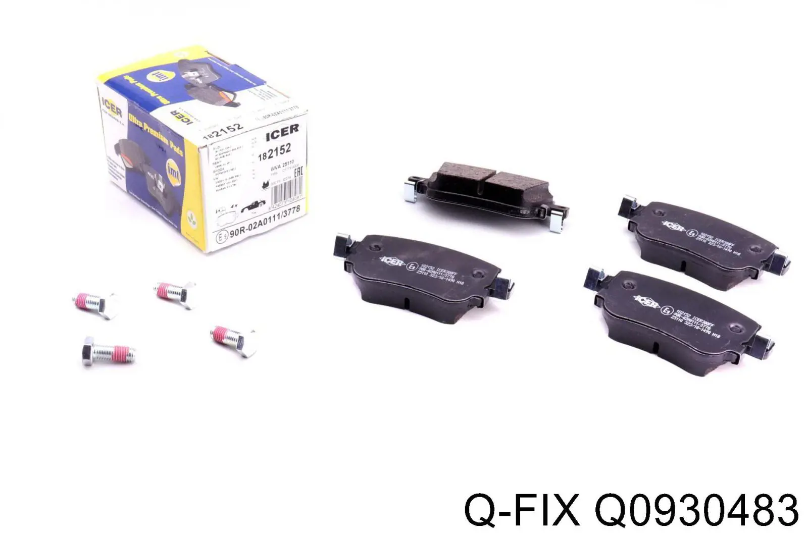 Задні дискові колодки Q-fix Q0930483