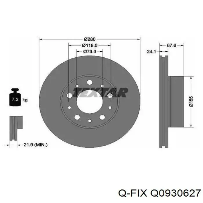 Гальмівні колодки Q-fix Q0930627 ціна, від 18.86 USD