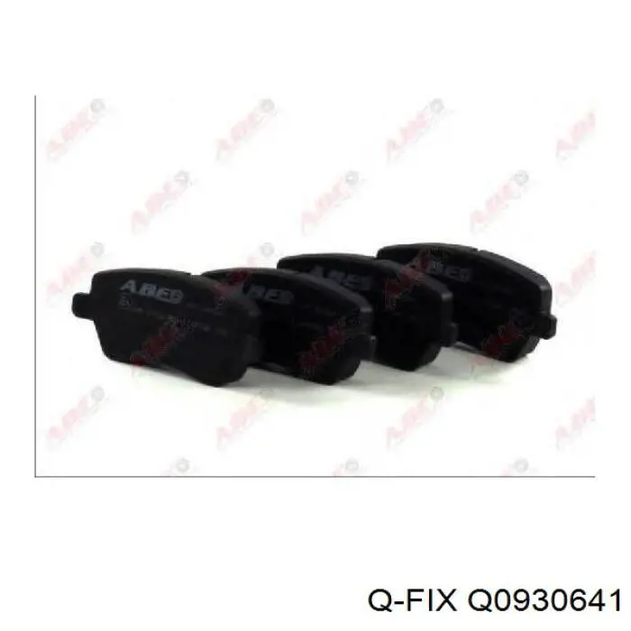 Гальмівні колодки Q-fix Q0930641 ціна, від 16.13 USD