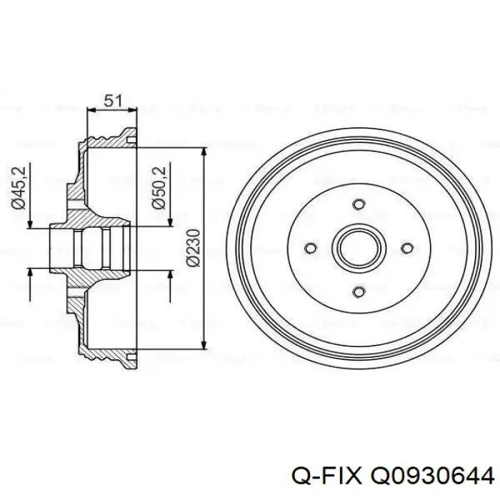 Купити Q0930644 Q-fix Колодки гальмівні передні, дискові
