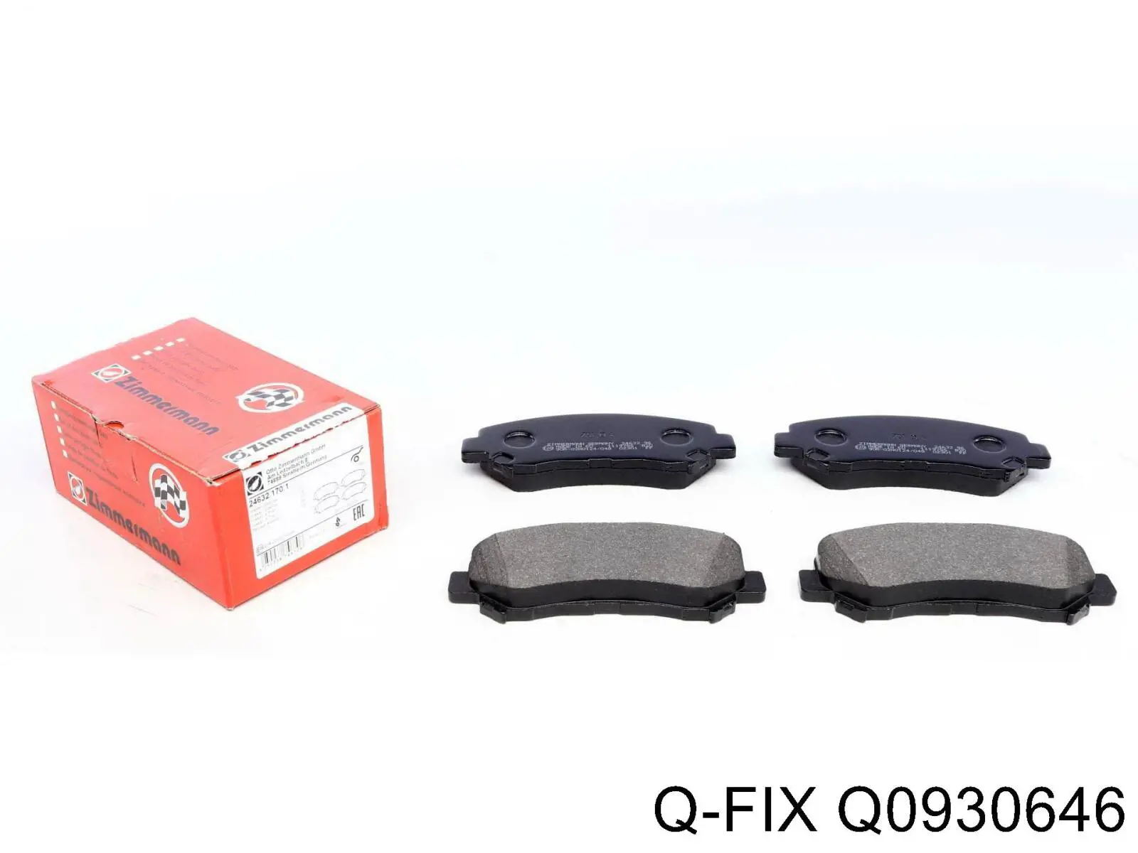 Передні тормозні колодки Q0930646 Q-fix