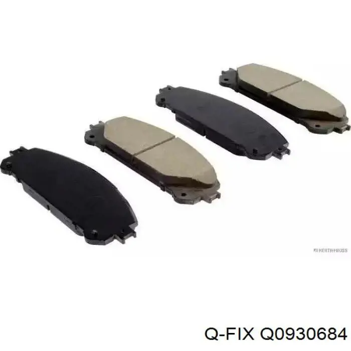 Гальмівні колодки Q-fix Q0930684 ціна, від 28.20 USD