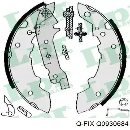 Гальмівні колодки Q-fix Q0930684 ціна, від 28.20 USD