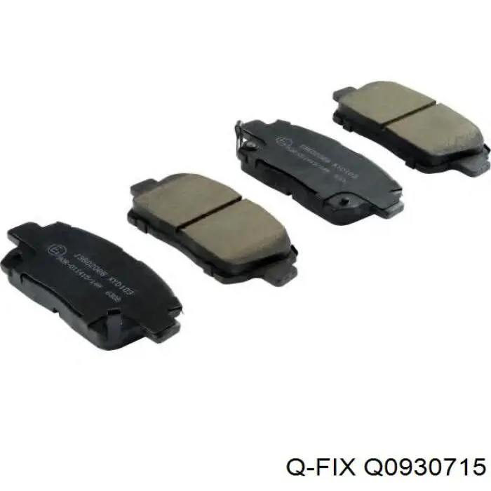 Передні тормозні колодки Q0930715 Q-fix