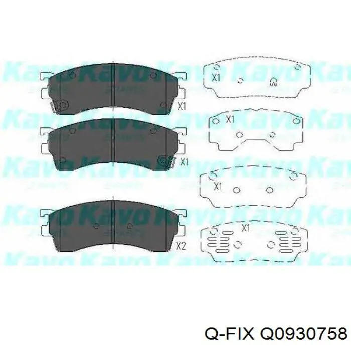 Гальмівні колодки Q-fix Q0930758 ціна, від 19.73 USD
