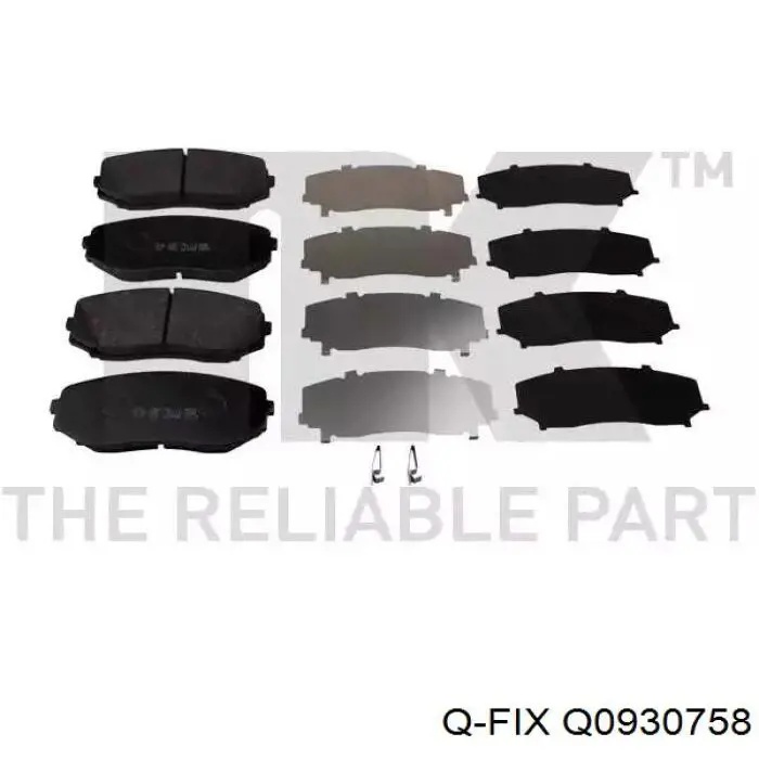 Тормозні колодки Q-fix Q0930758