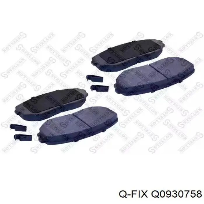 Q0930758 Q-fix Передні гальмівні колодки