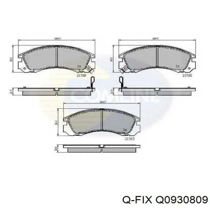 Задні дискові гальма Q-fix Q0930809 ціна, від 21.24 USD