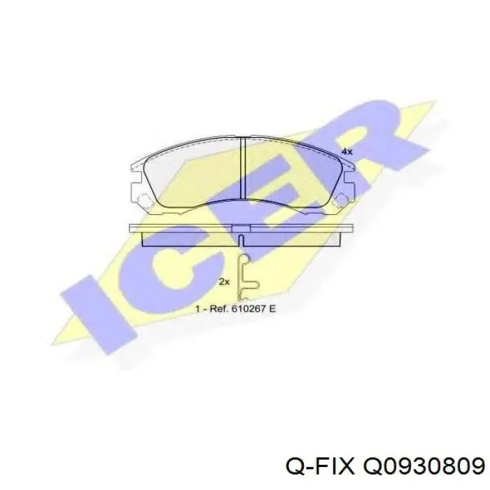 Q0930809 Q-fix Дискові гальма