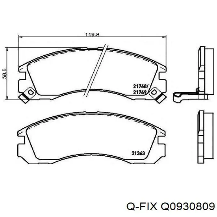 Гальмівні диски Q0930809 Q-fix