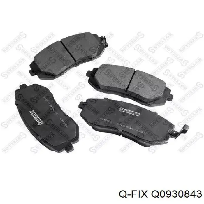 Передні тормозні колодки Q0930843 Q-fix