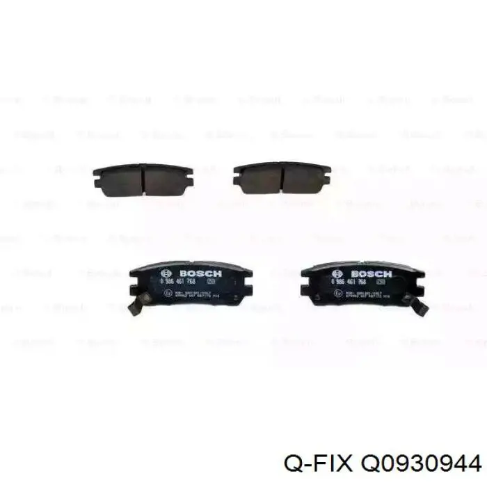Задні дискові колодки Q-fix Q0930944