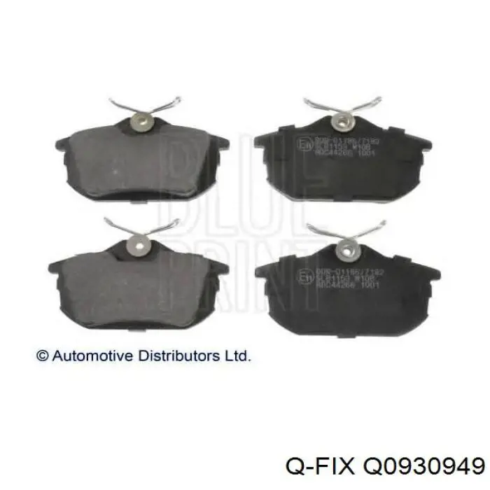 Задні гальмівні колодки Q-fix Q0930949 ціна, від 16.74 USD