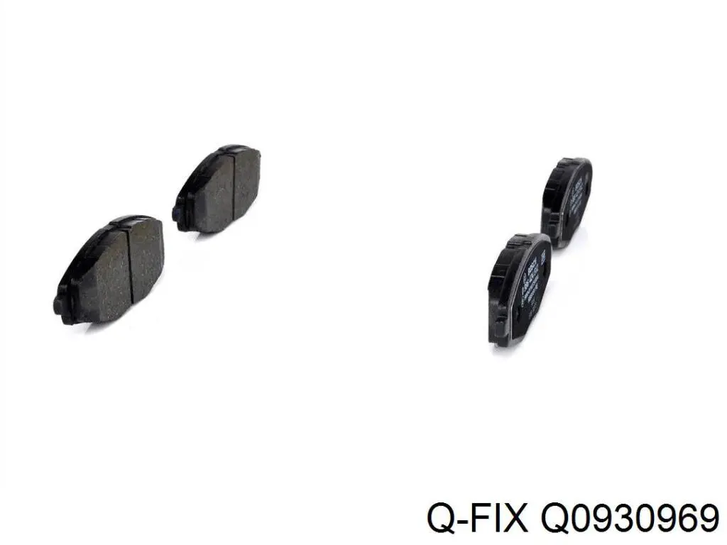Купити Q0930969 Q-fix Колодки гальмівні передні, дискові