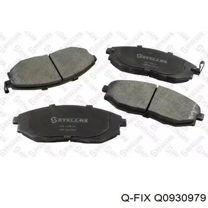 Купити Q0930979 Q-fix Колодки гальмівні передні, дискові