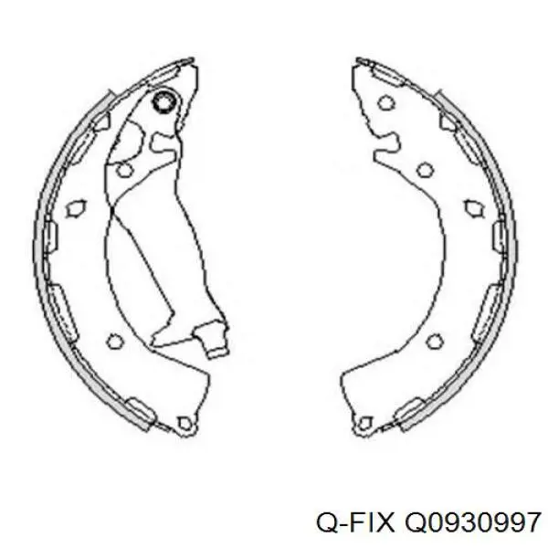 Гальмівні колодки Q-fix Q0930997 ціна, від 18.36 USD
