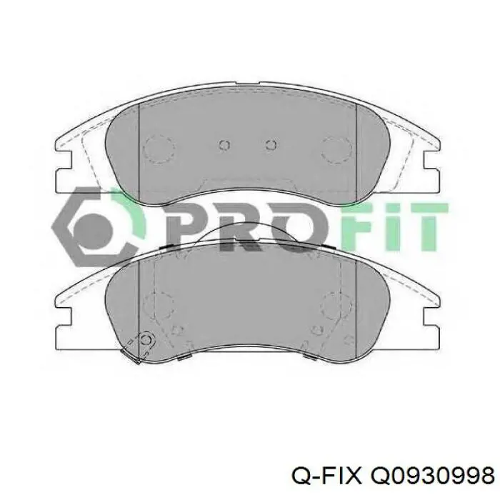 Q0930998 Q-fix Передні гальмівні колодки