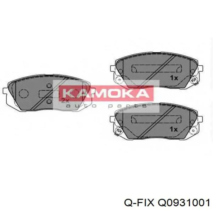 Купити Q0931001 Q-fix Колодки гальмівні передні, дискові