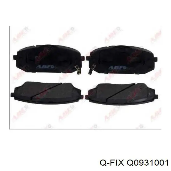 Передні тормозні колодки Q0931001 Q-fix