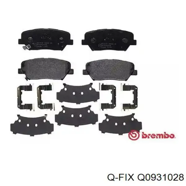 Q0931028 Q-fix Передні гальмівні колодки