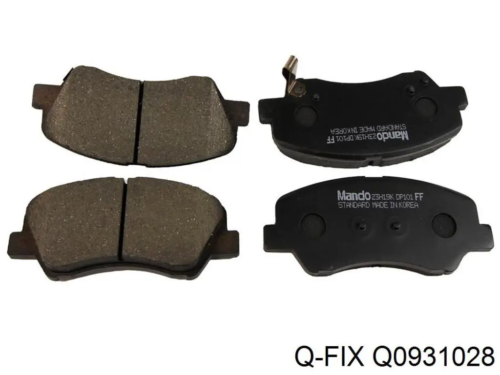 Передні тормозні колодки Q0931028 Q-fix