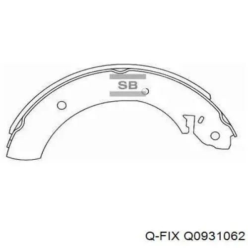 Купити Q0931062 Q-fix Задні колодки