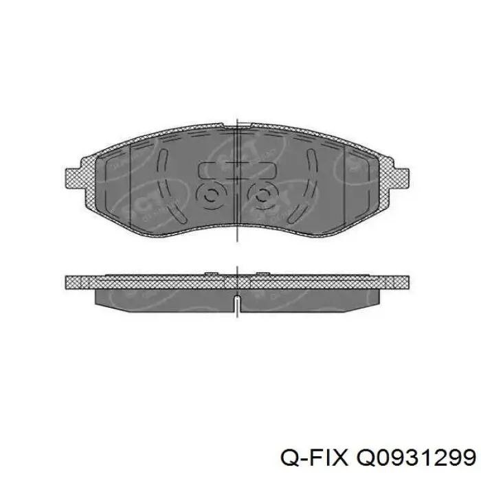 Гальмівні колодки Q-fix Q0931299 ціна, від 20.64 USD