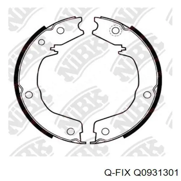 Купити Q0931301 Q-fix Задні колодки