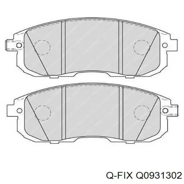 Колодки гальмівні передні, дискові Q0931302 Q-fix