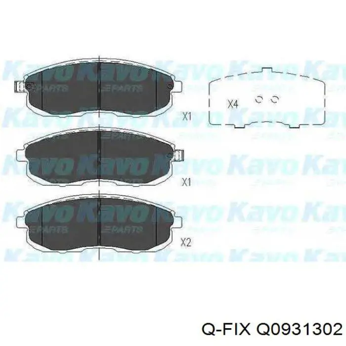 Гальмівні колодки Q-fix Q0931302 ціна, від 19.02 USD